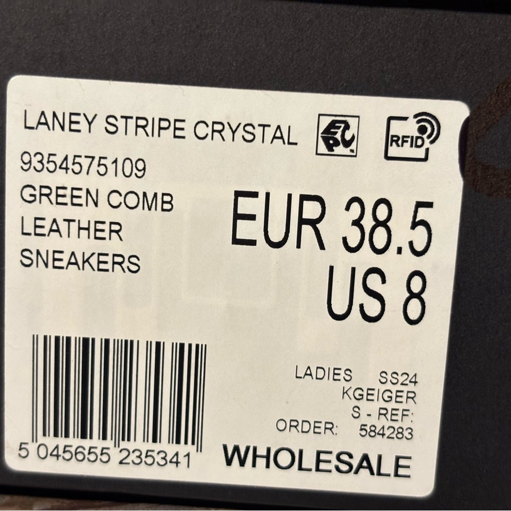 Kurt Geiger London Laney White Crystal Sneakers - Picture 14 of 16